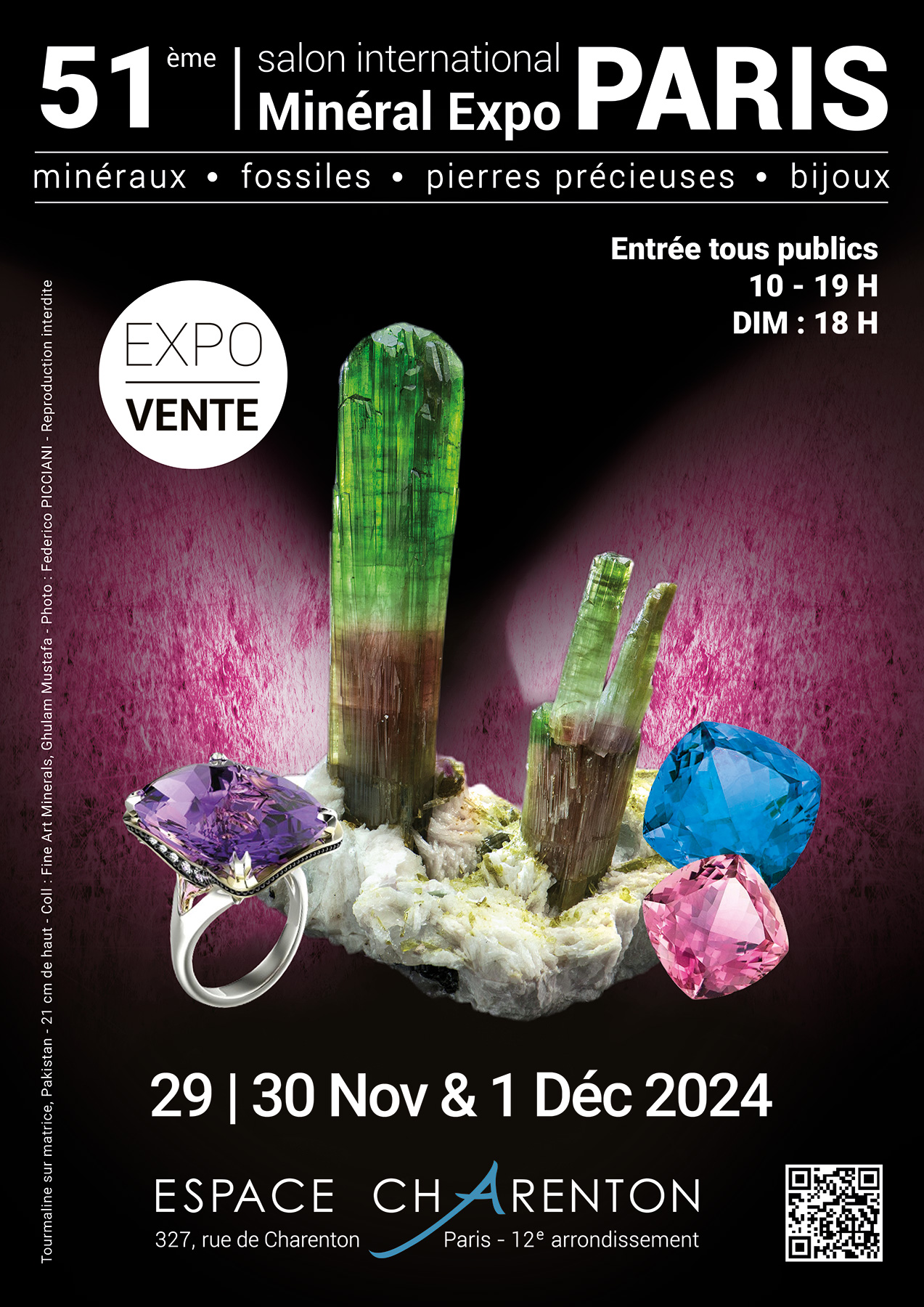 Flyer Minéral Expo Paris 2024